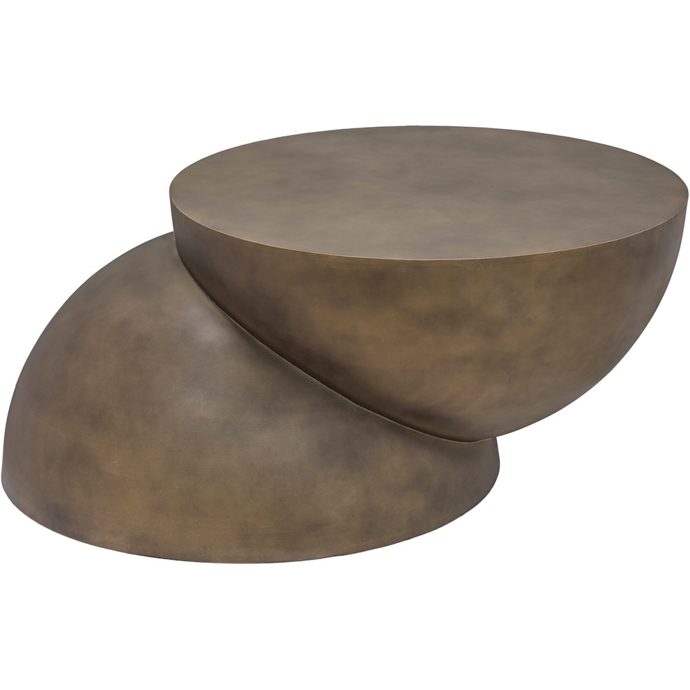 Boulder Gold Iron Coffee Table. Picture 4