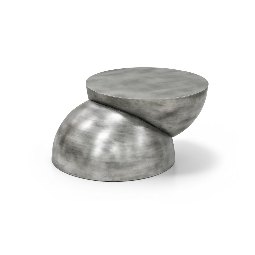 Boulder Silver Iron Coffee Table. Picture 1