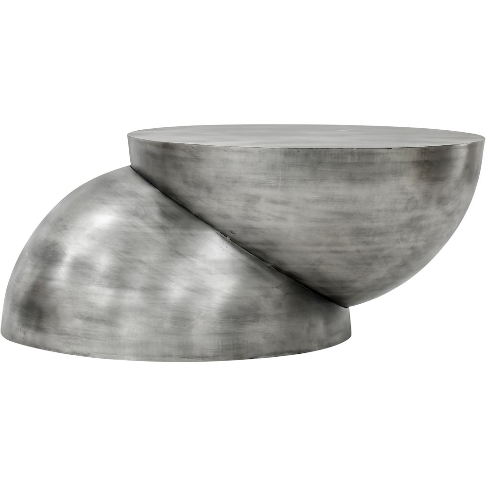Boulder Silver Iron Coffee Table. Picture 3