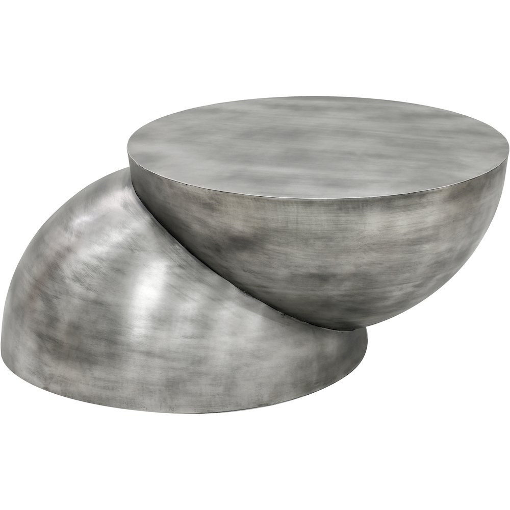 Boulder Silver Iron Coffee Table. Picture 4