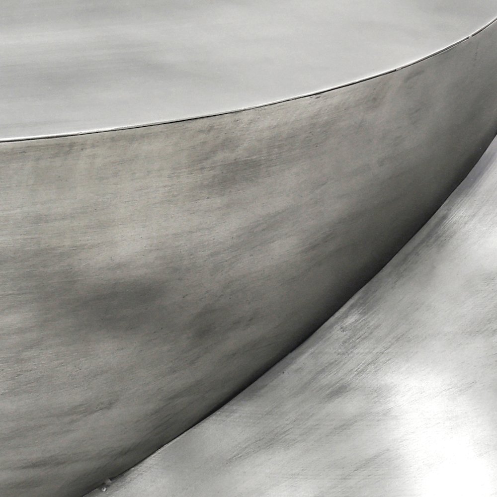 Boulder Silver Iron Coffee Table. Picture 6