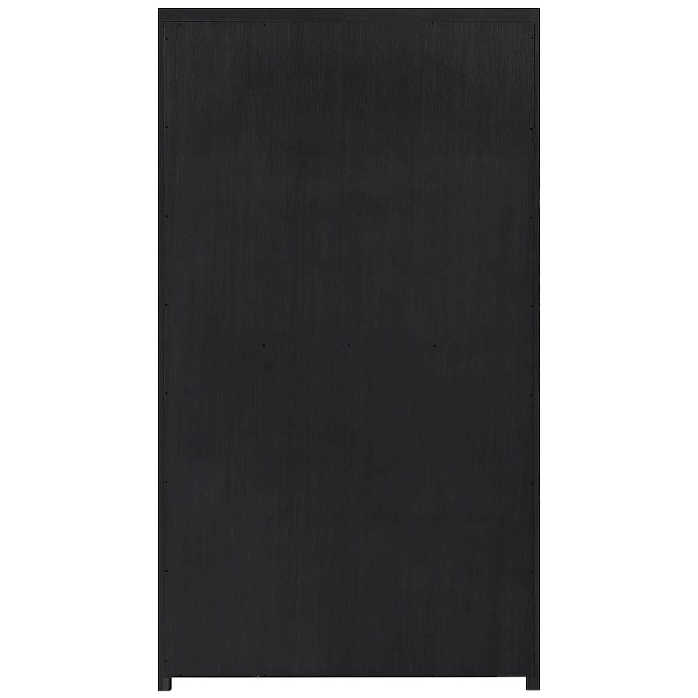 Vana Black Solid Wood Storage Cabinet. Picture 5