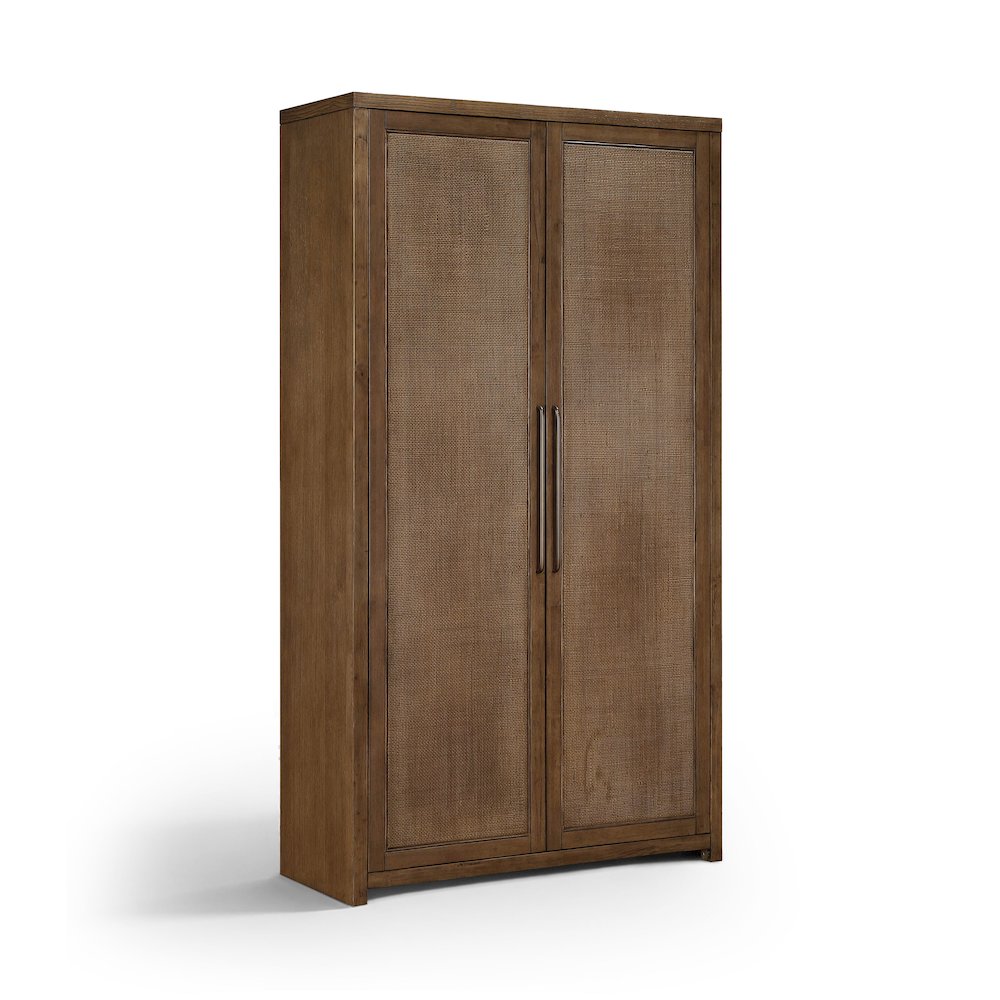 Vana Brown Solid Wood Storage Cabinet. Picture 1