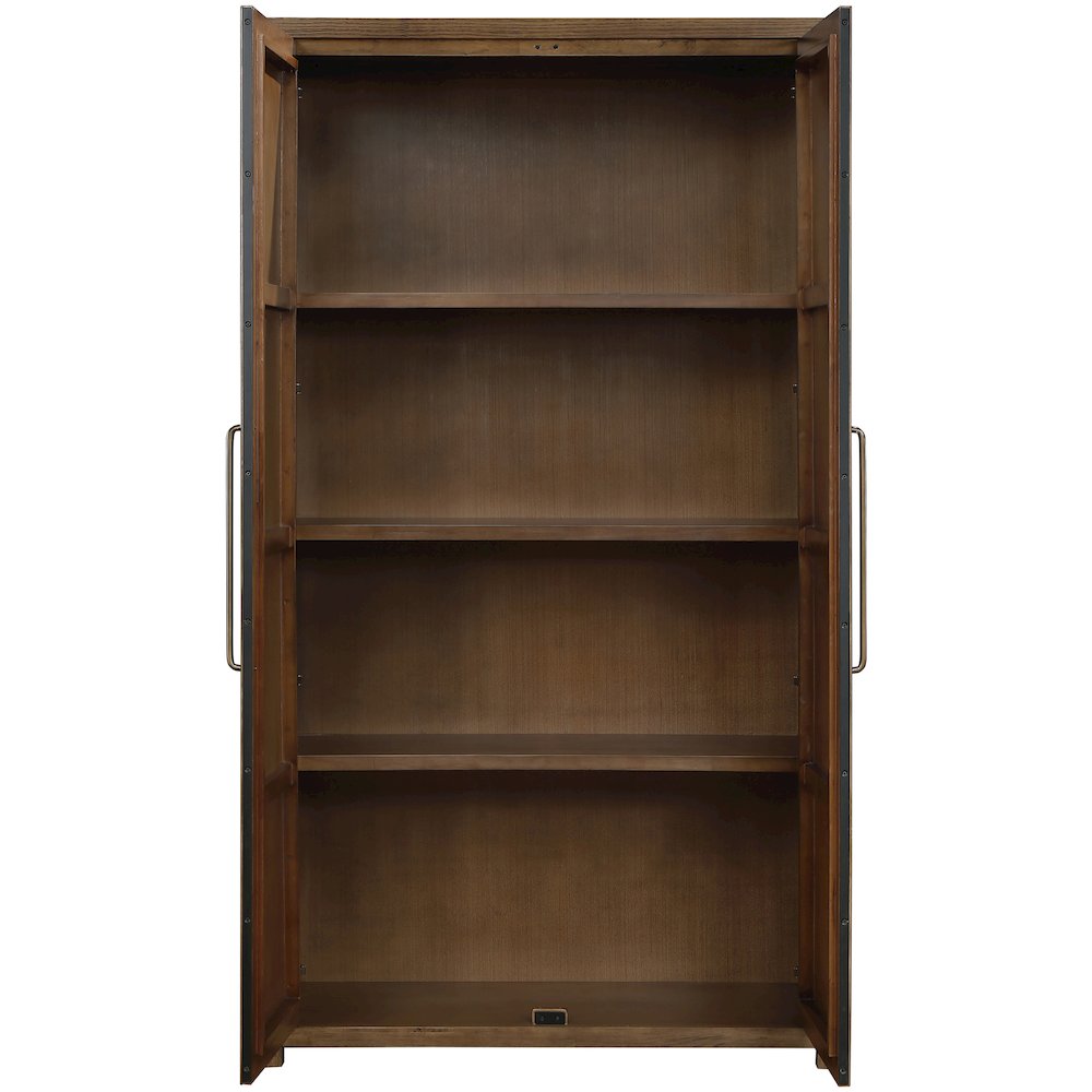 Vana Brown Solid Wood Storage Cabinet. Picture 6