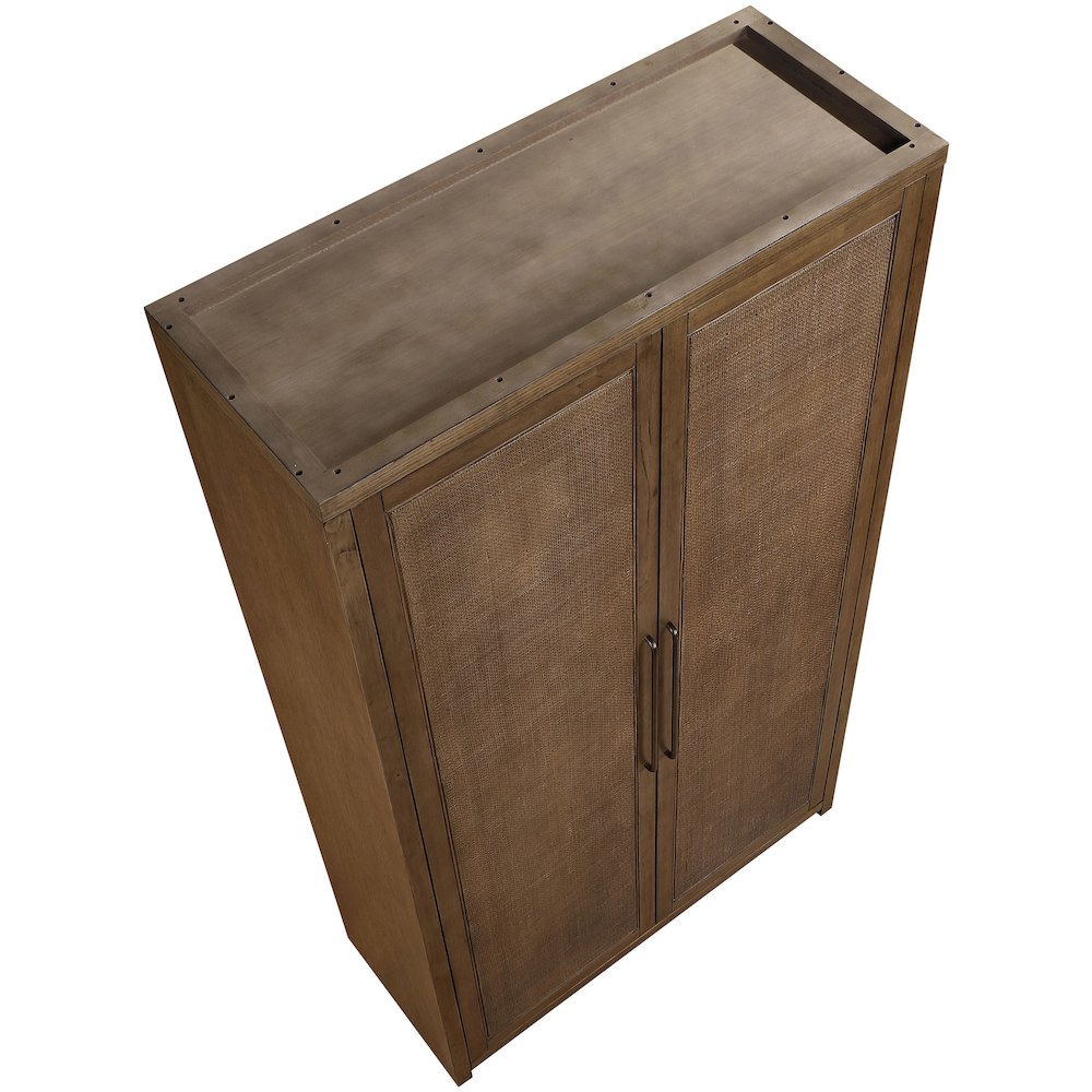 Vana Brown Solid Wood Storage Cabinet. Picture 9