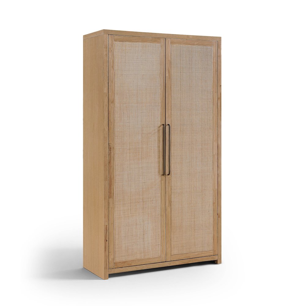 Vana Natural Solid Wood Storage Cabinet. Picture 1