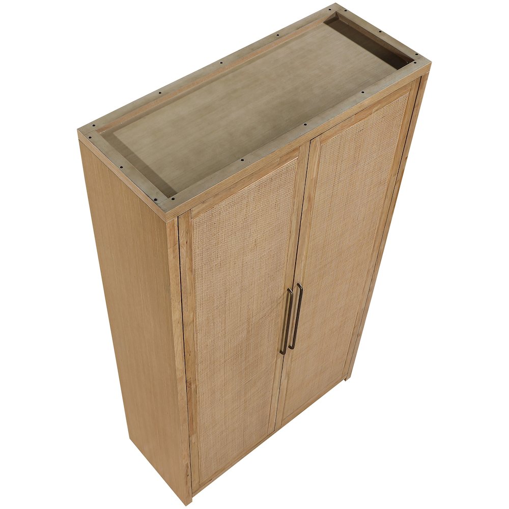 Vana Natural Solid Wood Storage Cabinet. Picture 9