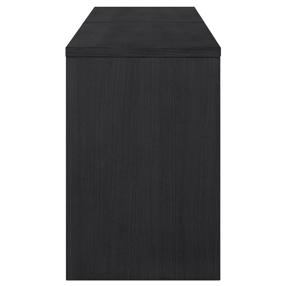 Avro Black Solid Wood And Oak Veneer 2pc. Desk. Picture 4