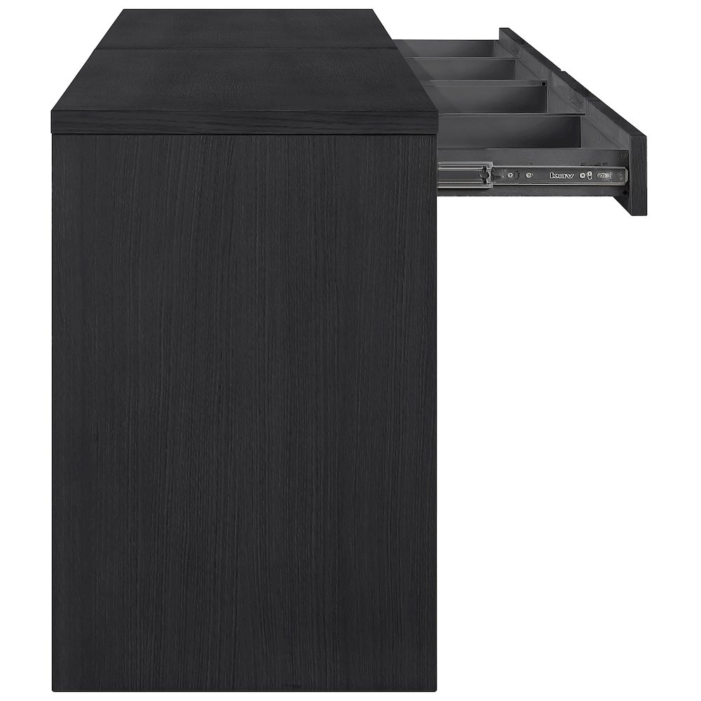 Avro Black Solid Wood And Oak Veneer 2pc. Desk. Picture 7