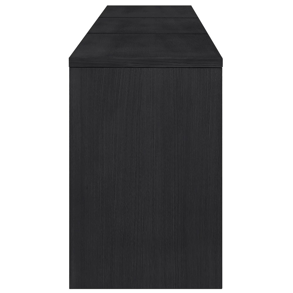 Avro Black Solid Wood And Oak Veneer 3pc. Desk. Picture 4