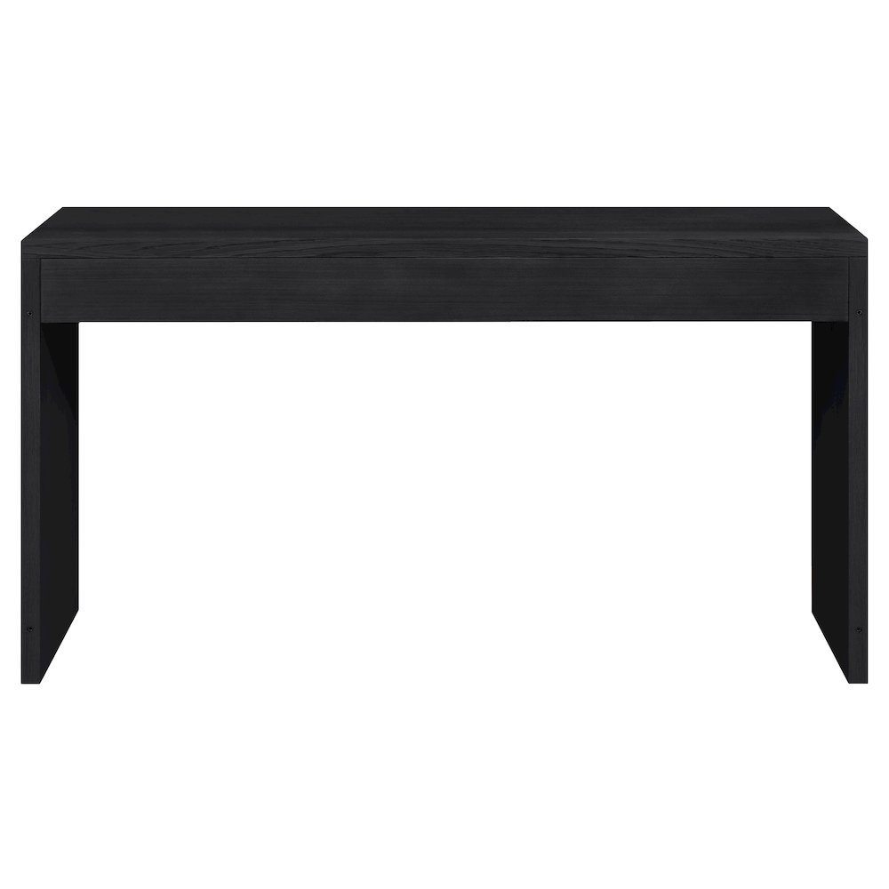 Avro Black Solid Wood And Oak Veneer Desk. Picture 5