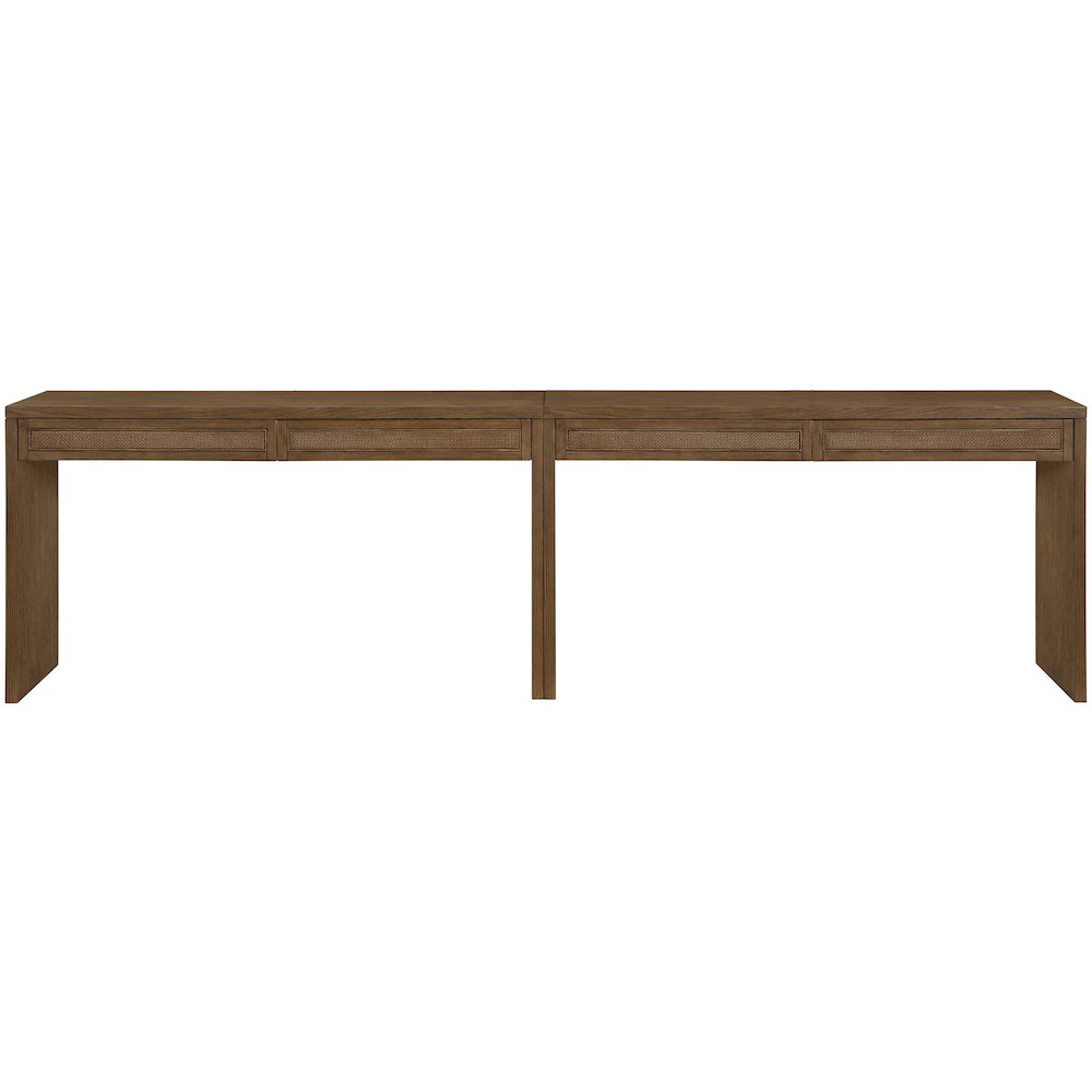 Avro Brown Solid Wood And Oak Veneer 2pc. Desk. Picture 3