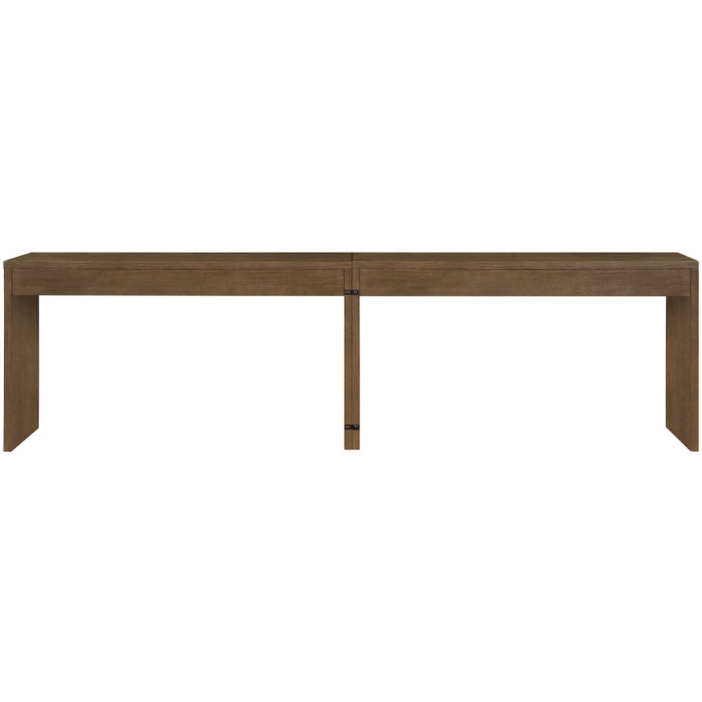 Avro Brown Solid Wood And Oak Veneer 2pc. Desk. Picture 5