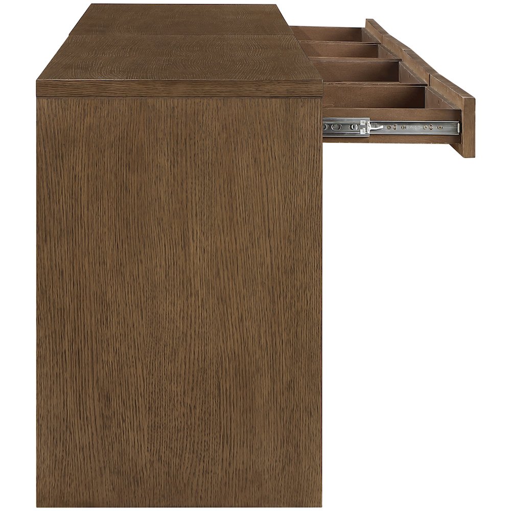 Avro Brown Solid Wood And Oak Veneer 2pc. Desk. Picture 7
