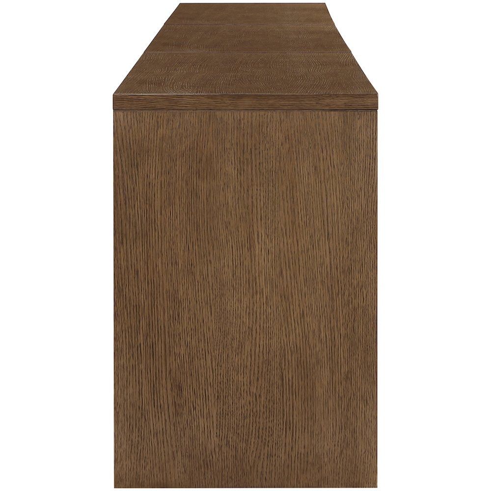Avro Brown Solid Wood And Oak Veneer 3pc. Desk. Picture 4