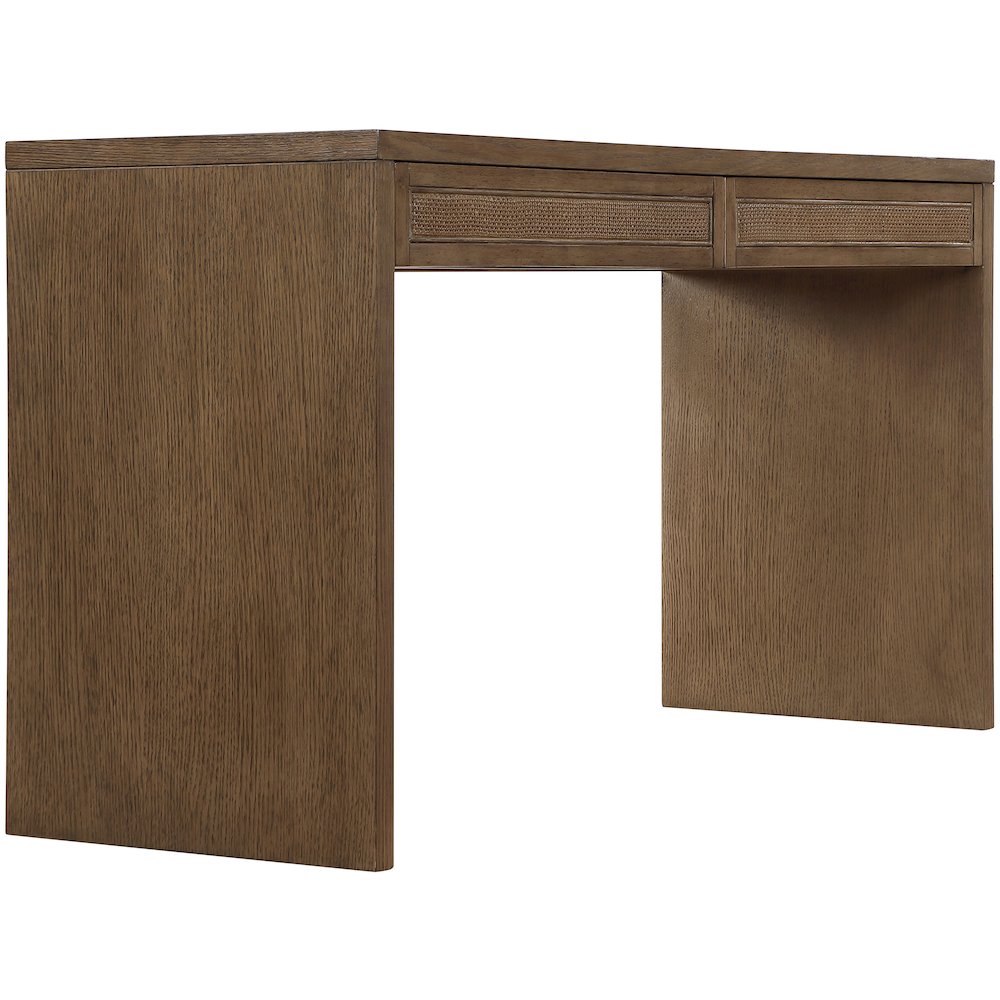 Avro Brown Solid Wood And Oak Veneer Desk. Picture 11