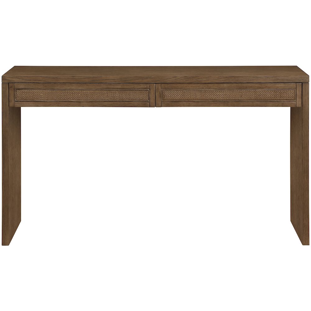Avro Brown Solid Wood And Oak Veneer Desk. Picture 3