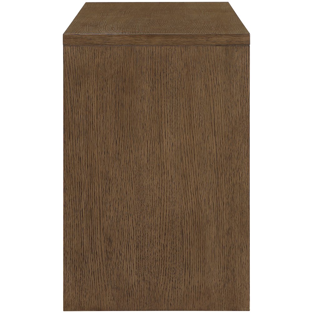 Avro Brown Solid Wood And Oak Veneer Desk. Picture 4