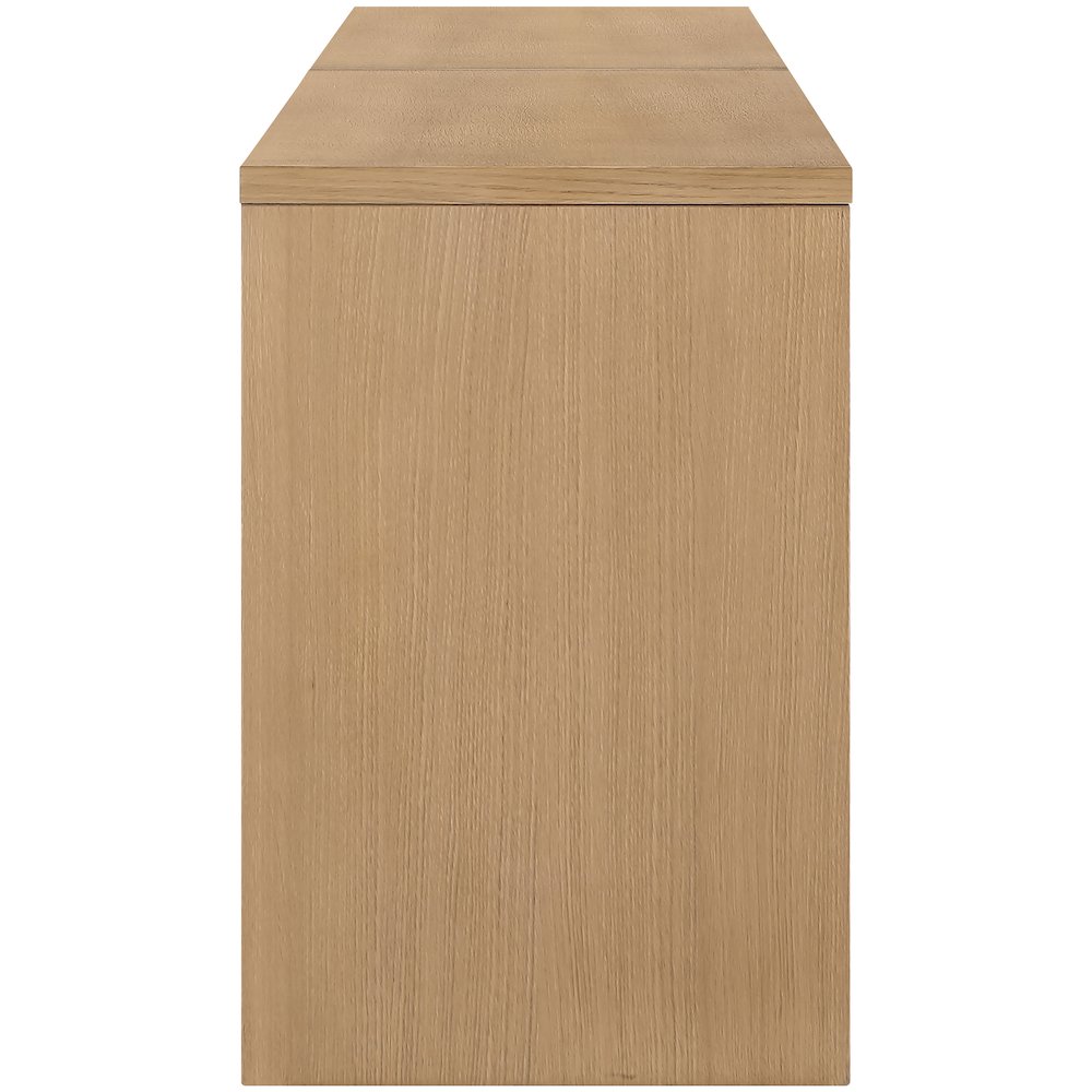 Avro Natural Solid Wood And Oak Veneer 2pc. Desk. Picture 4