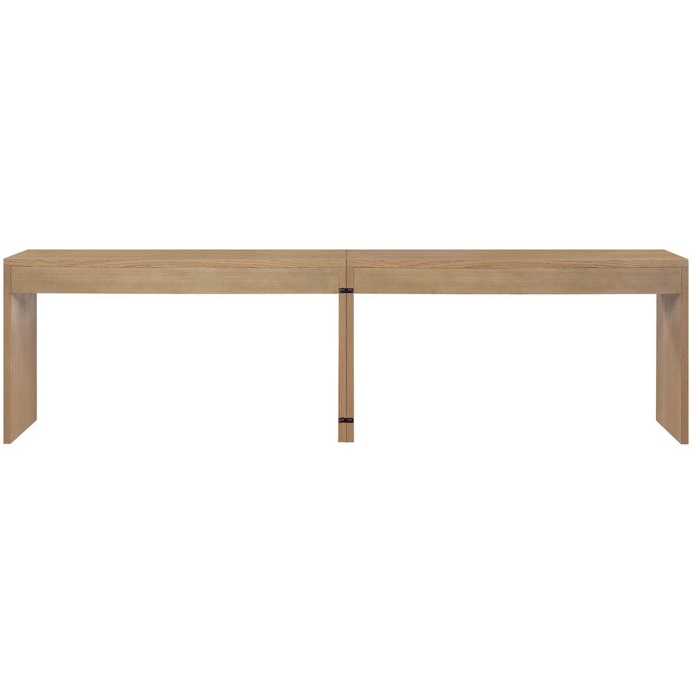 Avro Natural Solid Wood And Oak Veneer 2pc. Desk. Picture 5