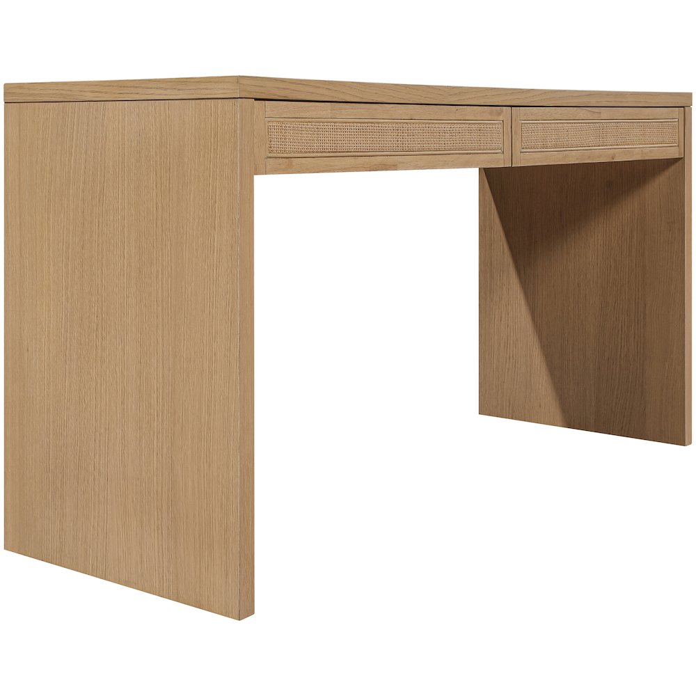 Avro Natural Solid Wood And Oak Veneer Desk. Picture 10