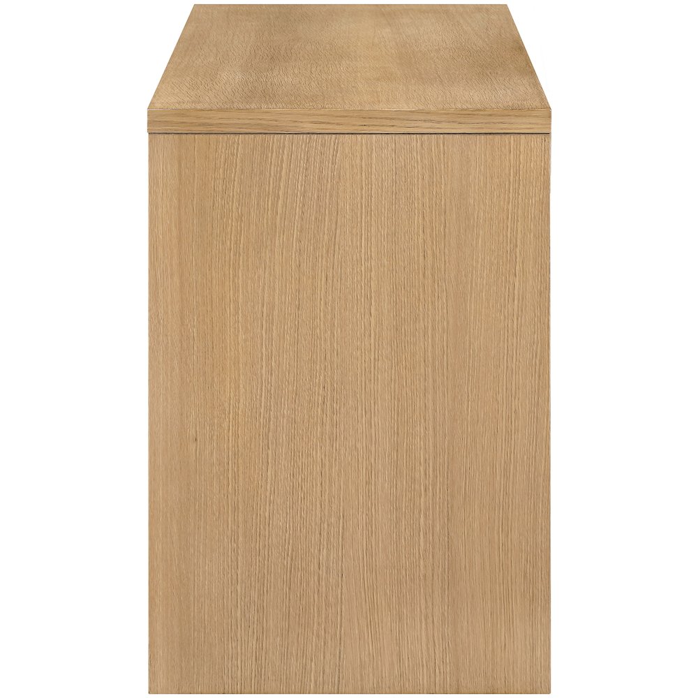 Avro Natural Solid Wood And Oak Veneer Desk. Picture 4