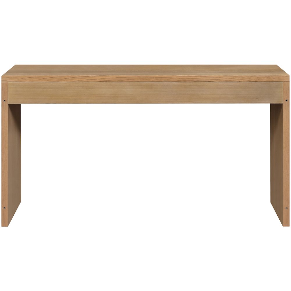 Avro Natural Solid Wood And Oak Veneer Desk. Picture 5