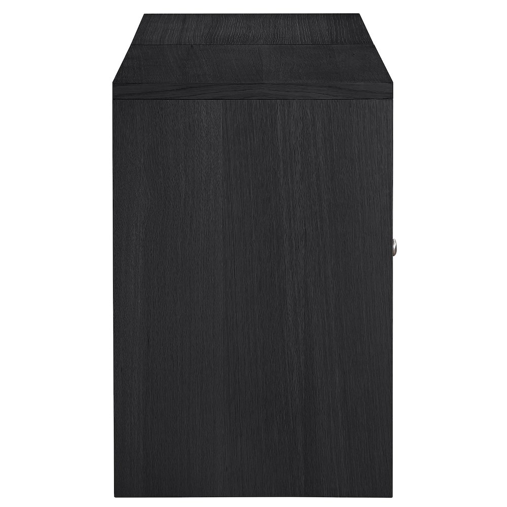 Vero Black Solid Wood And Oak Veneer 2pc. Sideboard/Buffet. Picture 4