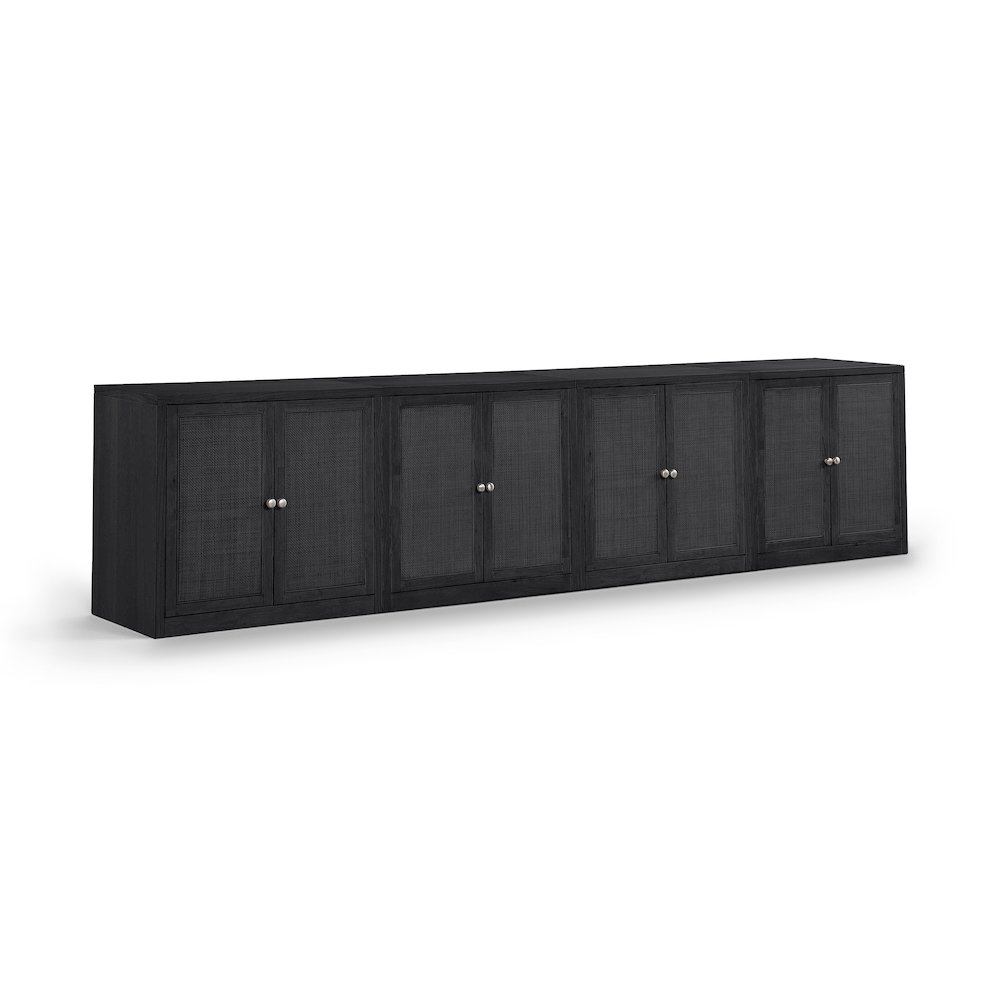 Vero Black Solid Wood And Oak Veneer 4pc. Sideboard/Buffet. Picture 1