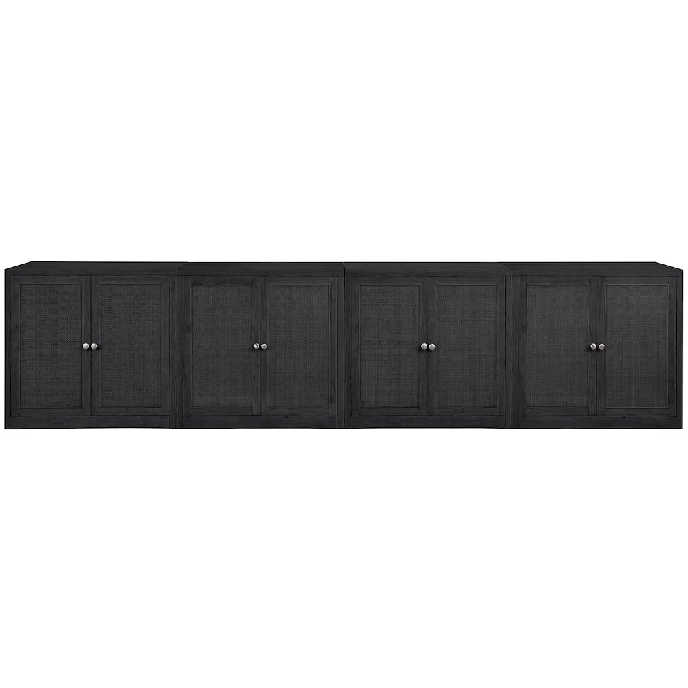 Vero Black Solid Wood And Oak Veneer 4pc. Sideboard/Buffet. Picture 3