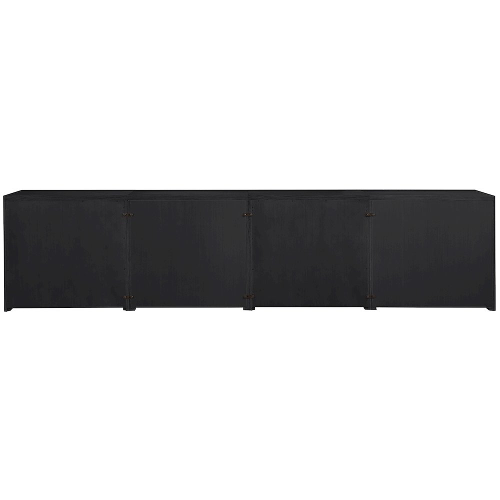 Vero Black Solid Wood And Oak Veneer 4pc. Sideboard/Buffet. Picture 5