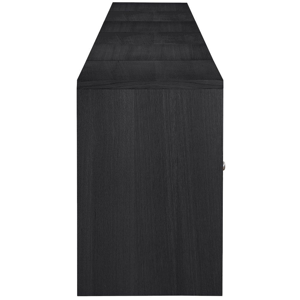 Vero Black Solid Wood And Oak Veneer 5pc. Sideboard/Buffet. Picture 4