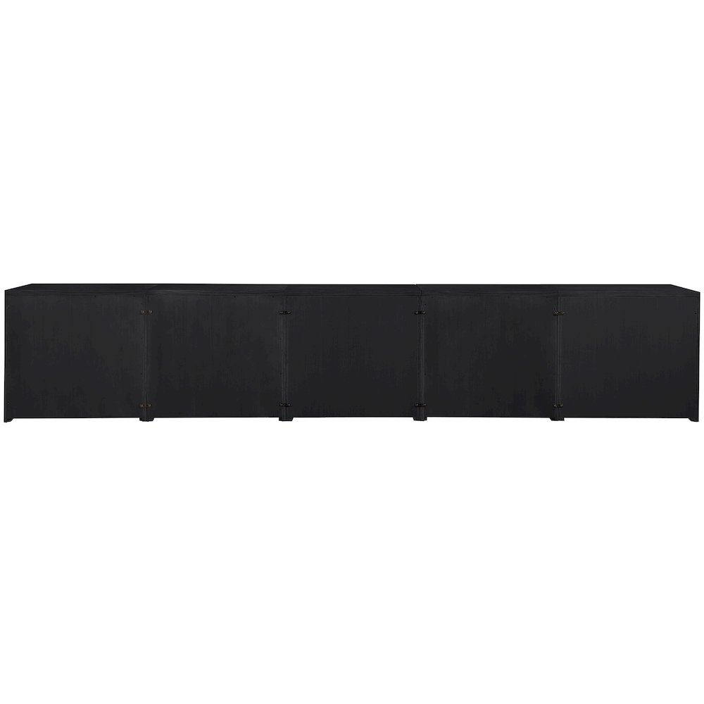 Vero Black Solid Wood And Oak Veneer 5pc. Sideboard/Buffet. Picture 5