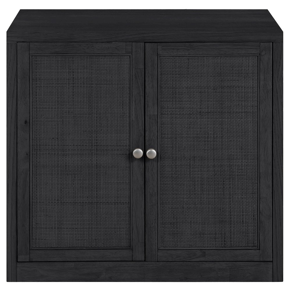 Vero Black Solid Wood And Oak Veneer Sideboard/Buffet. Picture 3