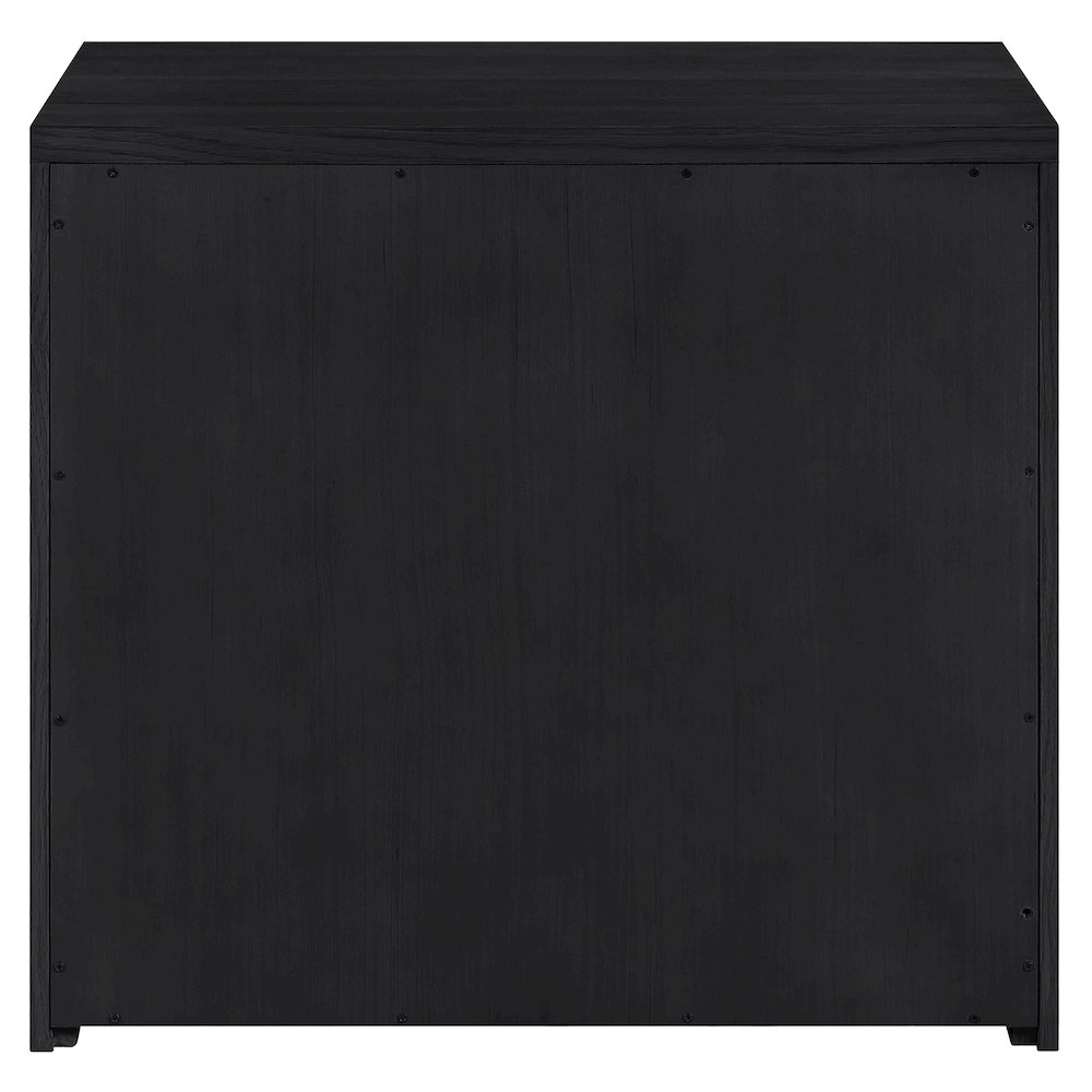 Vero Black Solid Wood And Oak Veneer Sideboard/Buffet. Picture 5