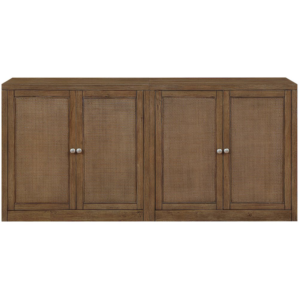 Vero Brown Solid Wood And Oak Veneer 2pc. Sideboard/Buffet. Picture 3