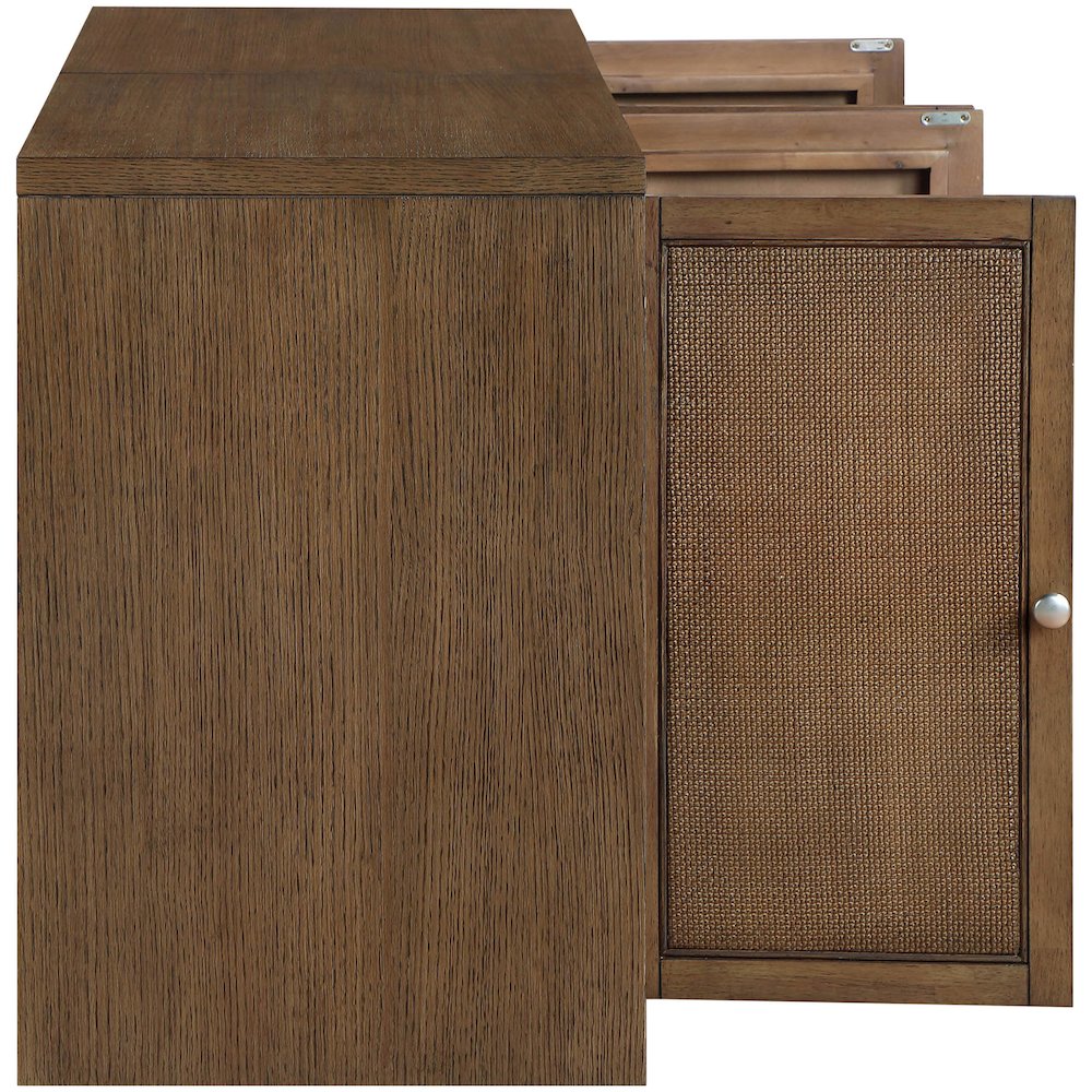 Vero Brown Solid Wood And Oak Veneer 2pc. Sideboard/Buffet. Picture 7