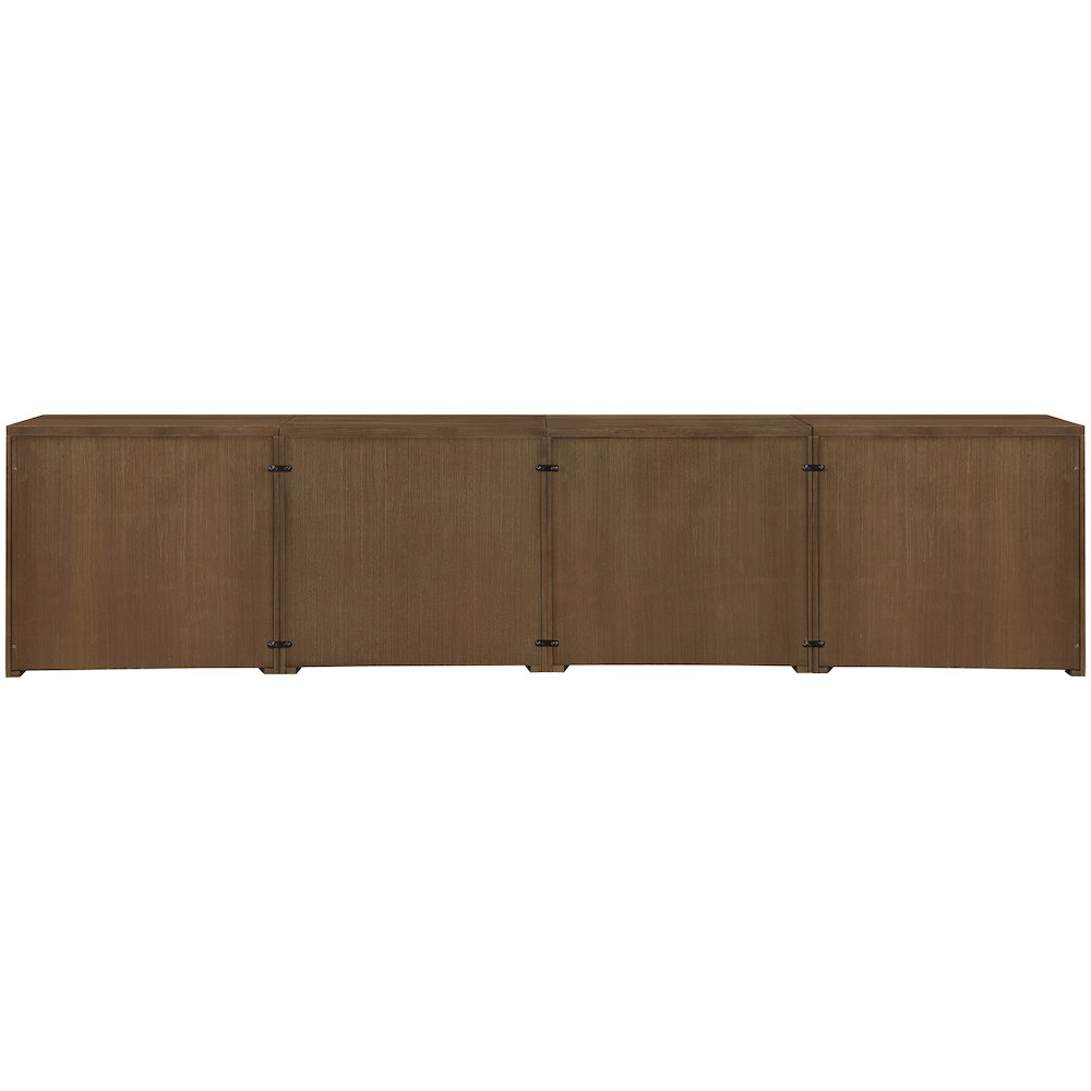 Vero Brown Solid Wood And Oak Veneer 4pc. Sideboard/Buffet. Picture 5