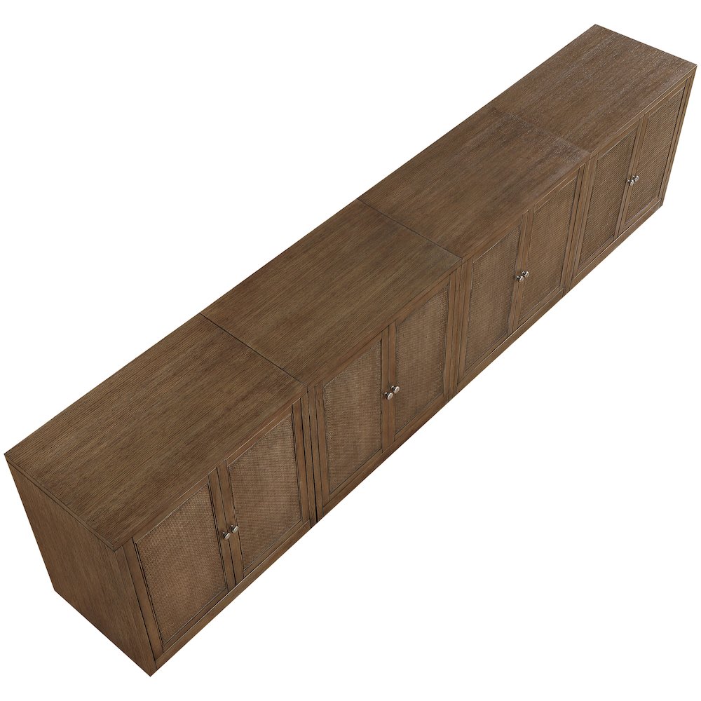 Vero Brown Solid Wood And Oak Veneer 4pc. Sideboard/Buffet. Picture 6