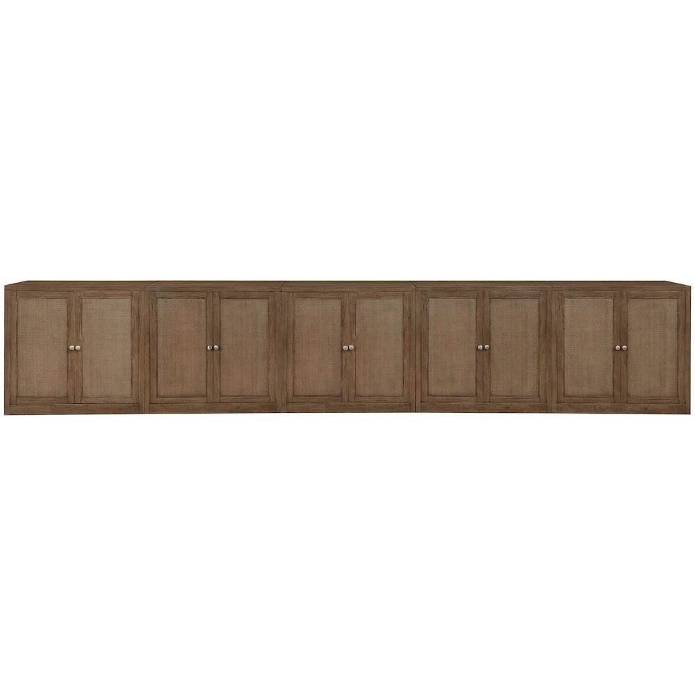 Vero Brown Solid Wood And Oak Veneer 5pc. Sideboard/Buffet. Picture 3