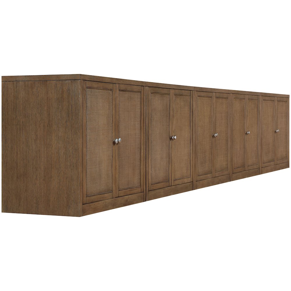 Vero Brown Solid Wood And Oak Veneer 5pc. Sideboard/Buffet. Picture 8