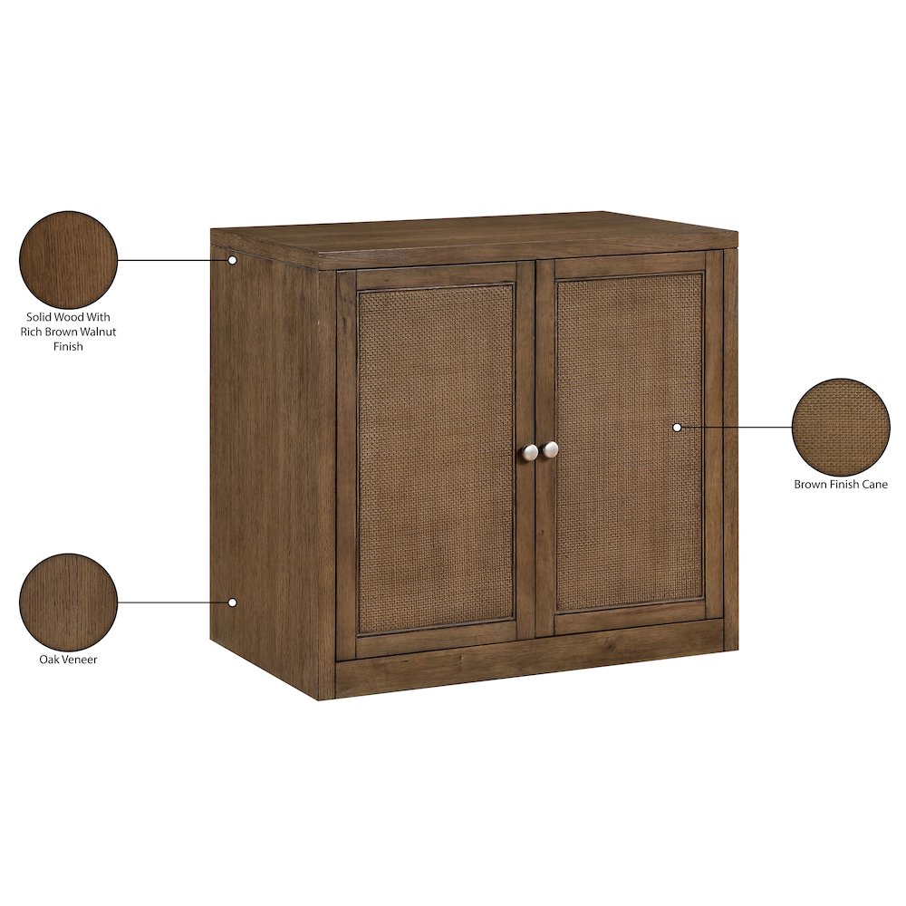 Vero Brown Solid Wood And Oak Veneer Sideboard/Buffet. Picture 13