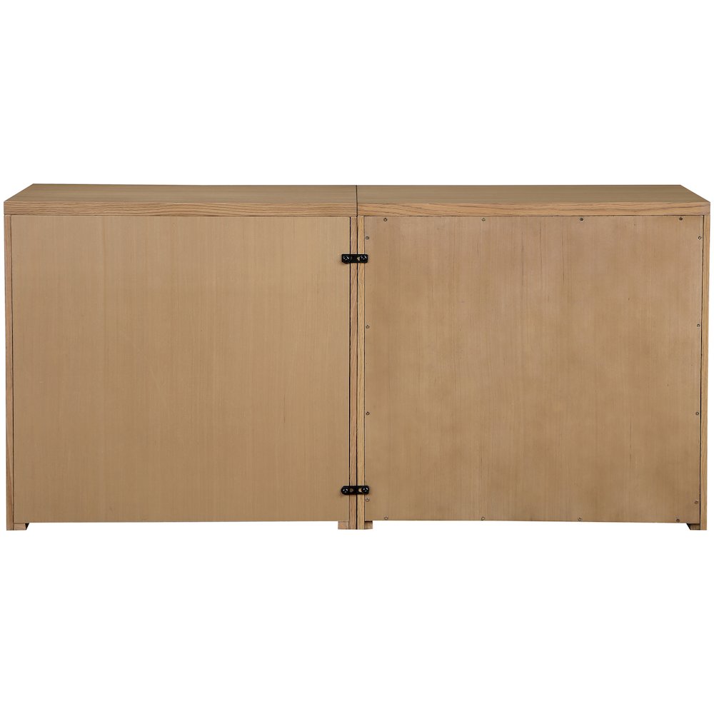 Vero Natural Solid Wood And Oak Veneer 2pc. Sideboard/Buffet. Picture 5
