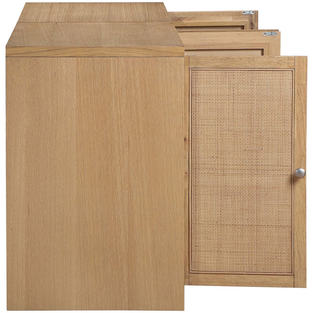 Vero Natural Solid Wood And Oak Veneer 2pc. Sideboard/Buffet. Picture 7