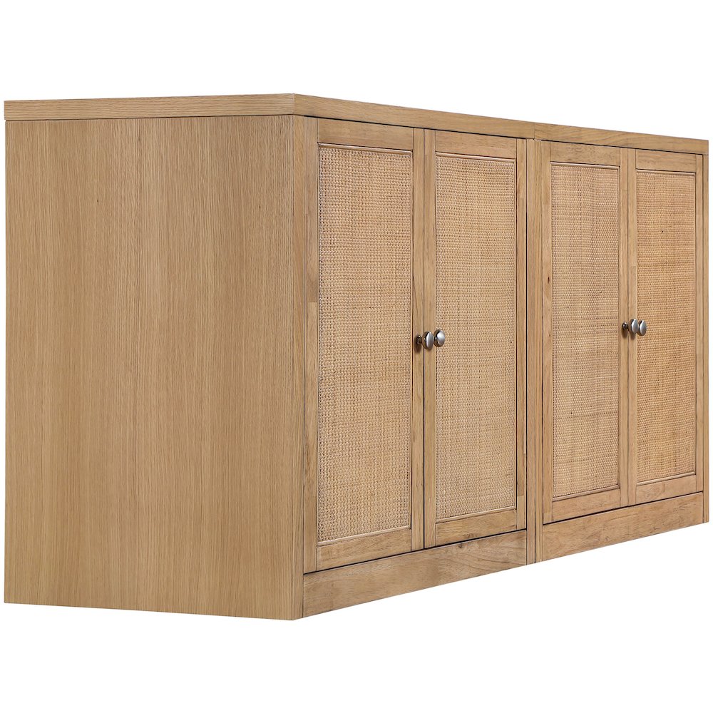 Vero Natural Solid Wood And Oak Veneer 2pc. Sideboard/Buffet. Picture 8