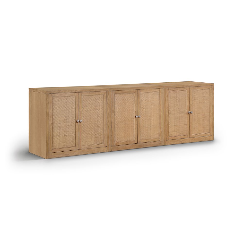 Vero Natural Solid Wood And Oak Veneer 3pc. Sideboard/Buffet. Picture 1
