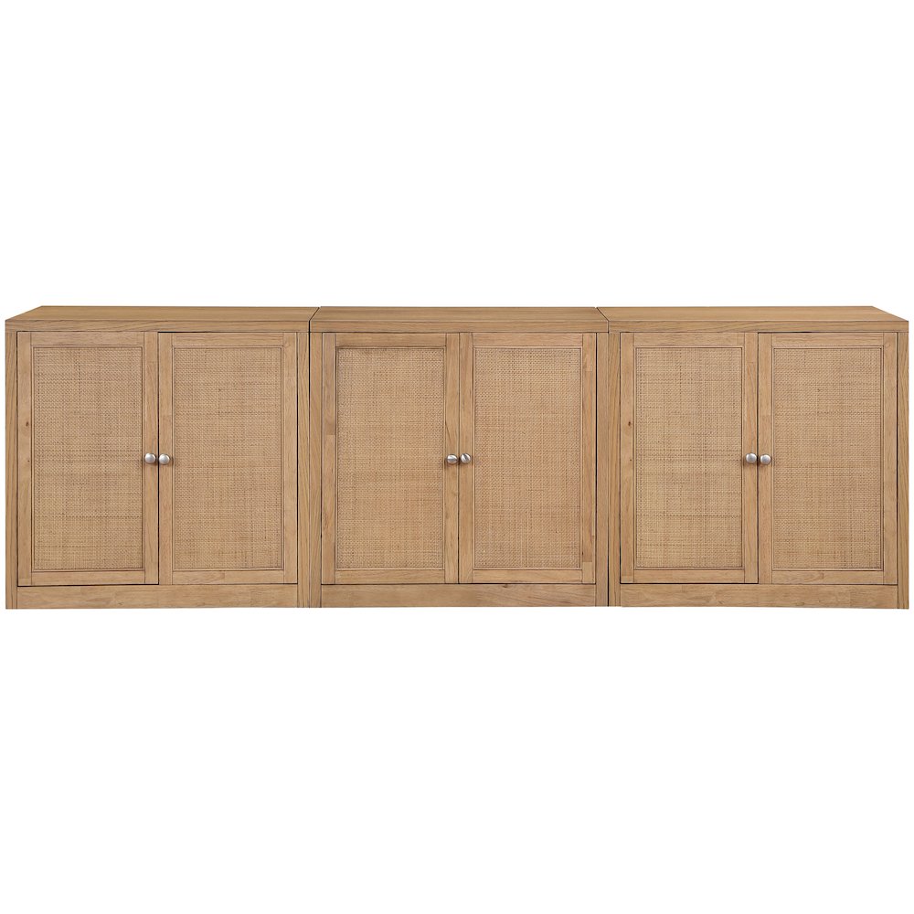 Vero Natural Solid Wood And Oak Veneer 3pc. Sideboard/Buffet. Picture 3