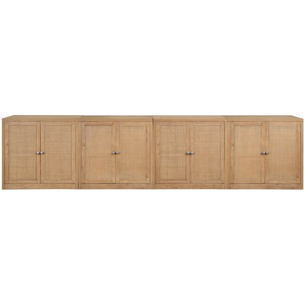 Vero Natural Solid Wood And Oak Veneer 4pc. Sideboard/Buffet. Picture 3