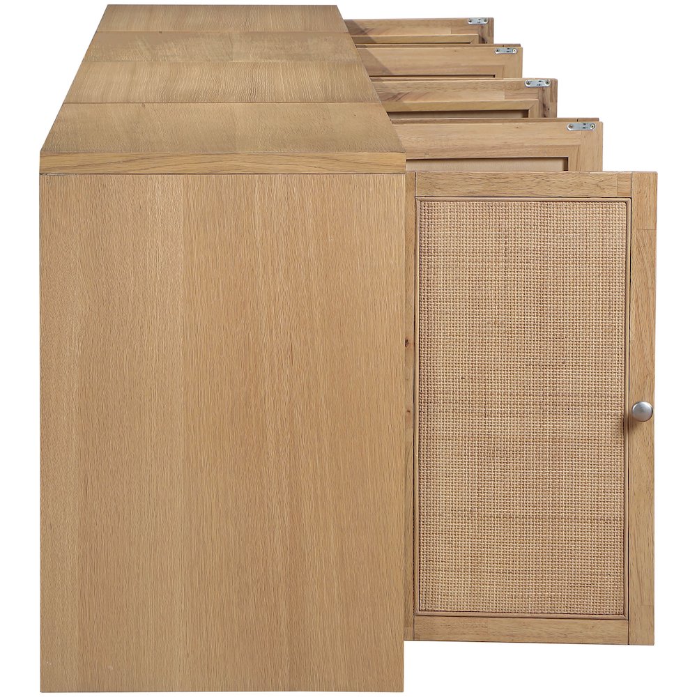 Vero Natural Solid Wood And Oak Veneer 4pc. Sideboard/Buffet. Picture 7