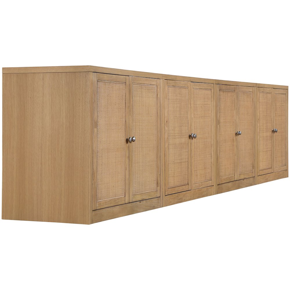 Vero Natural Solid Wood And Oak Veneer 4pc. Sideboard/Buffet. Picture 8